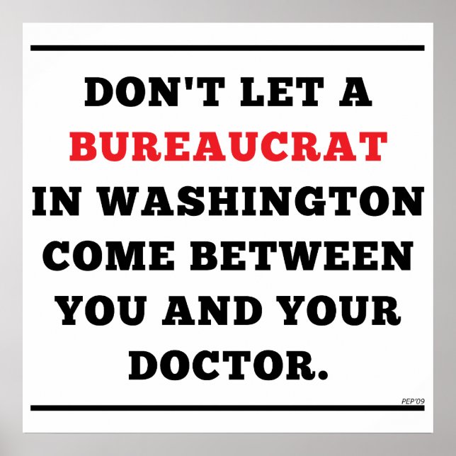 Poster No Socialized Medicine (Devant)