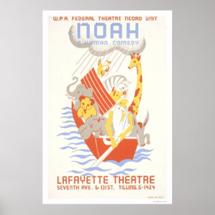 Poster Noah & The Ark 1938 WPA