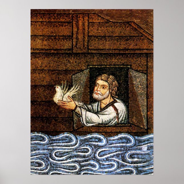 Poster Noah's Ark Mosaic - Circa 1200 - Artiste Inconnu (Devant)