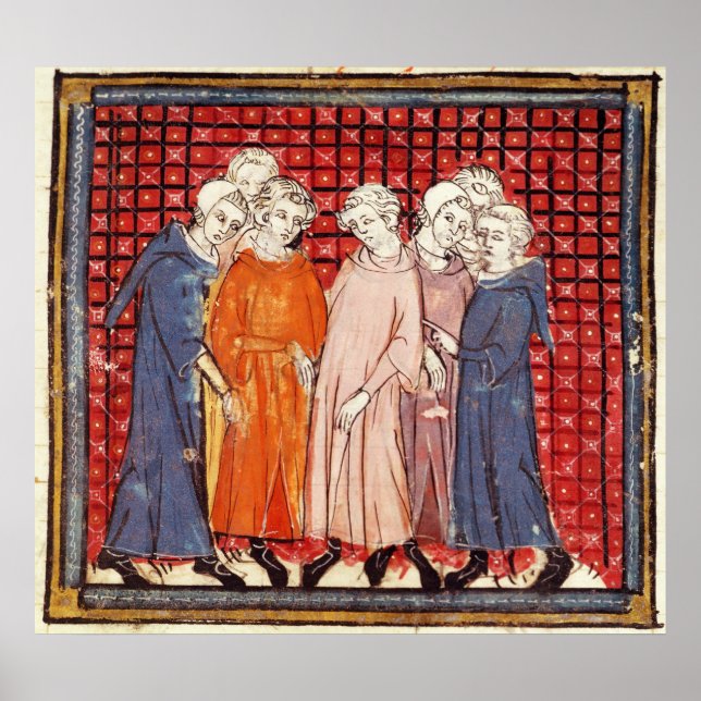 Poster Noblemen conspiring against King Louis (Devant)