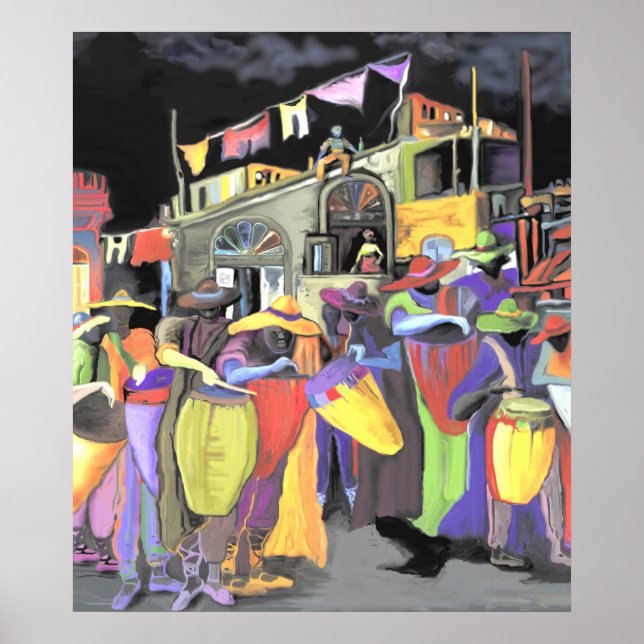 Poster *Noche de tambores Highlight * L'UNIQ DE L'ALBRUNO (Devant)