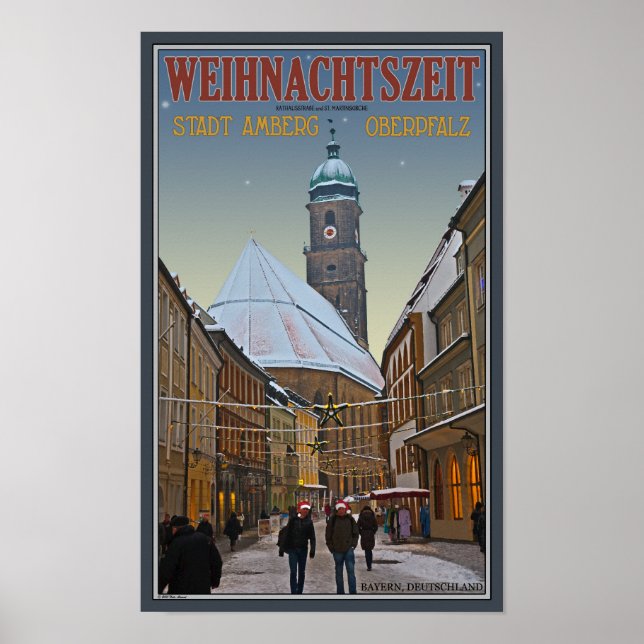 Poster Noël Amberg - Rathausstrasse (Devant)