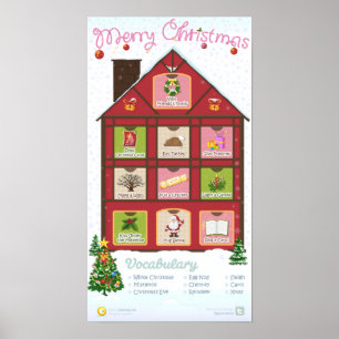 Poster Noël arrive, mais une fois par an