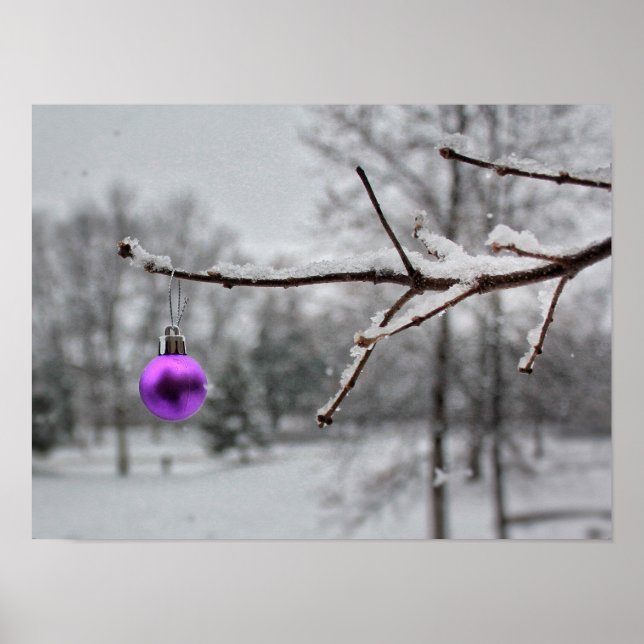 Poster Noël de sensibilisation au cancer (Devant)
