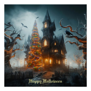 Poster Noël d'Halloween