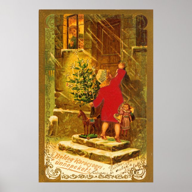 Poster Noël hongrois de 1896 (Devant)