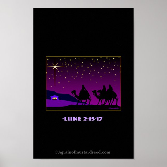 Poster Noël Jésus (Devant)