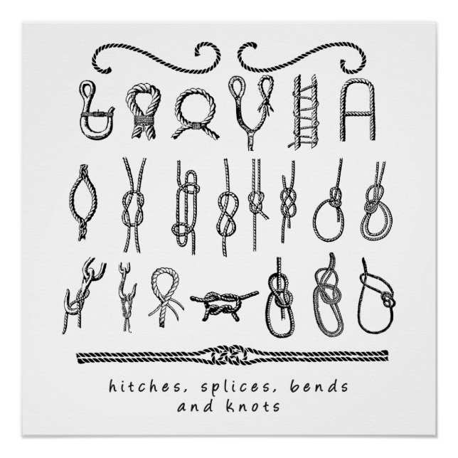 Poster noeuds de marin (Devant)