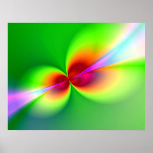 Poster Noeuds de néon de canoodélisation (Devant)