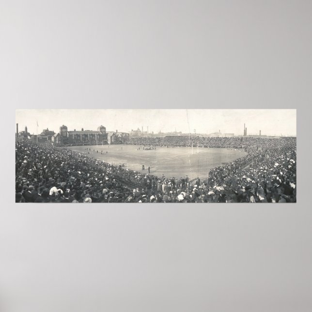 Poster noir blanc de la marine de l'armée de footb (Devant)