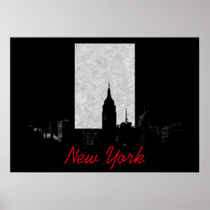 Poster Noir blanc New York
