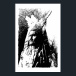 Poster noir & blanc Pop Art Geronimo<br><div class="desc">Posters de style Pop Art Art - Légendaire Geronimo Encre Effet Art numérique Design</div>