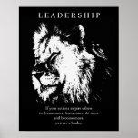 Poster noir blanc Pop Art Leadership Lion<br><div class="desc">Lion Digital Artwork - Lion Head Computer Animal Art - College Pop Art - Wild Big Cats Ordinateur Images</div>