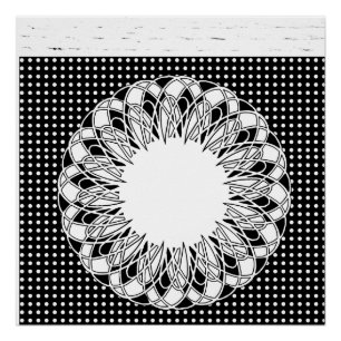 Poster noir et blanc