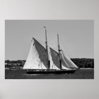 Poster noir et blanc Bluenose II