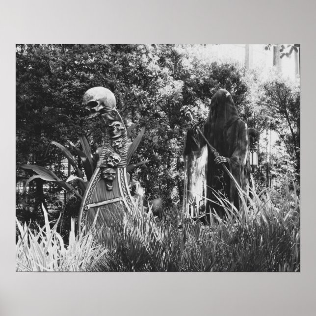 Poster noir et blanc Charon Ferryman sur Styx (Devant)