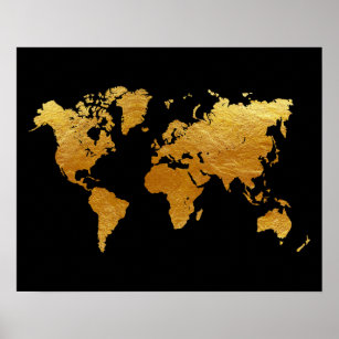 Posters Affiches Toiles Carte Du Monde Zazzle Fr