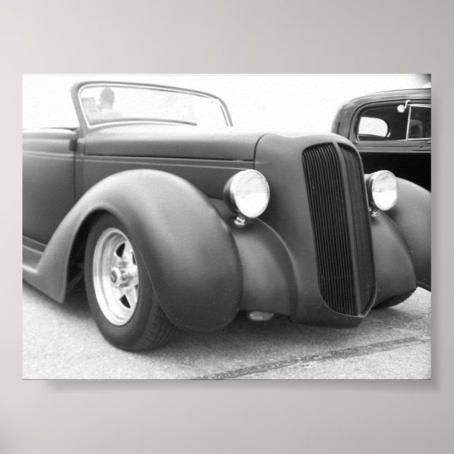 Poster Noir et plat (Devant)