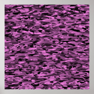 Poster noir violet Motif Abstrait