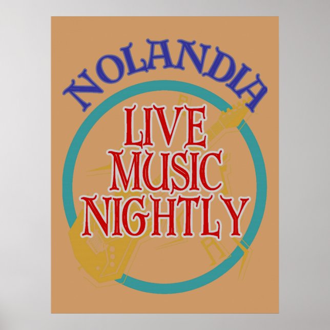 Poster Nolandia Live Music (Devant)