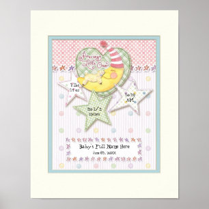 Poster Nom de bébé personnalisé Pépinière murale Art pour