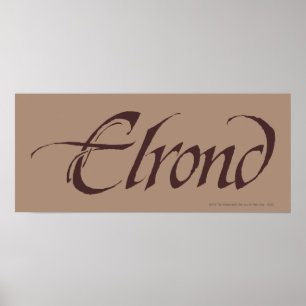 Poster Nom ELROND™ Solide