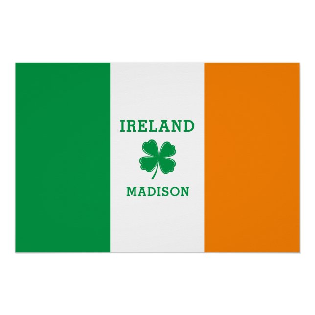 Poster Nom personnalisé Irlande (Devant)