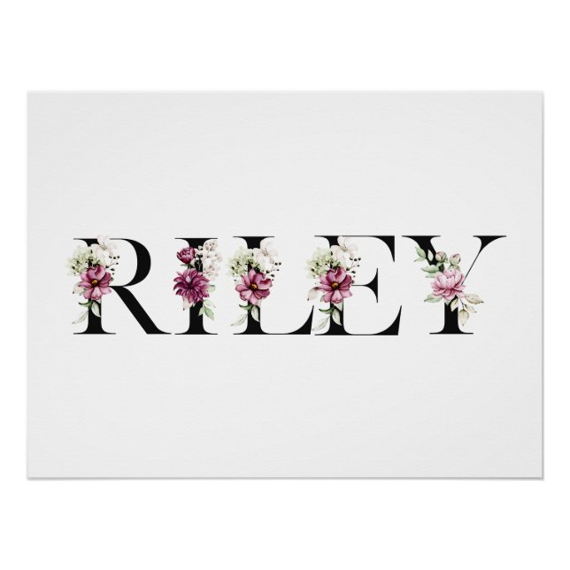 Poster Nom Riley (Devant)