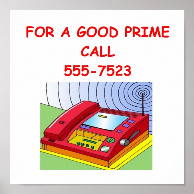 Poster nombre premier (Devant)