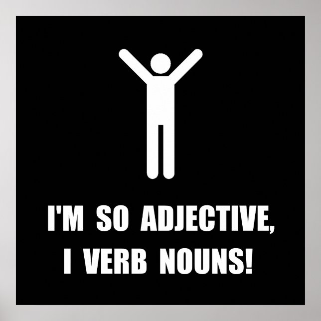 Poster Noms Verb Adjectifs (Devant)