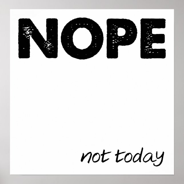 Poster Nope Funny (Devant)