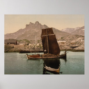 Poster Nordlandsbaat, Nordland, Norvège