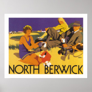 Poster North Berwick (white)