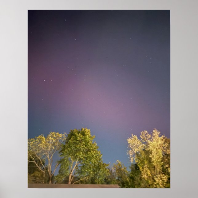 Poster Northern Lights New Jersey (Devant)