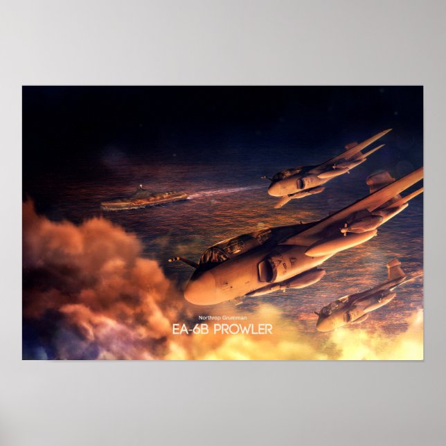 Poster Northrop Grumman EA-6B Prowler (Devant)