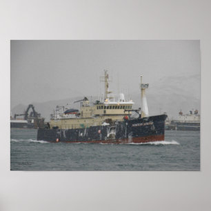 Poster Norton Sound, Longliner dans Dutch Harbour, Alaska