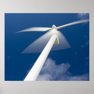 Poster Norvège, Sogn og Fjordane. Moulin à vent à Kr¥ ken