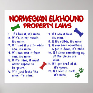 POSTER NORVÉGIEN ELKHOUND PL2