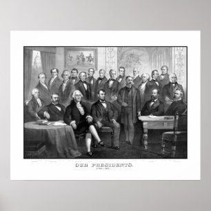 Poster Nos présidents 1789 - 1881