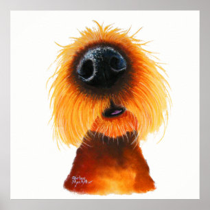 Poster Nosey Dog ' SMELLS LiKe SuNSHiNe ' par Shirley Mac