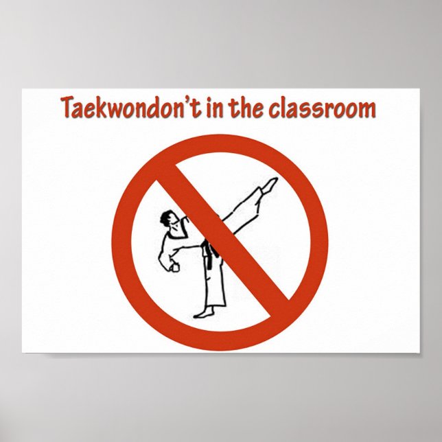 Poster not in the classroom (Devant)