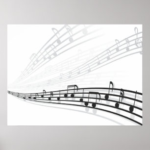 Poster notes de musique