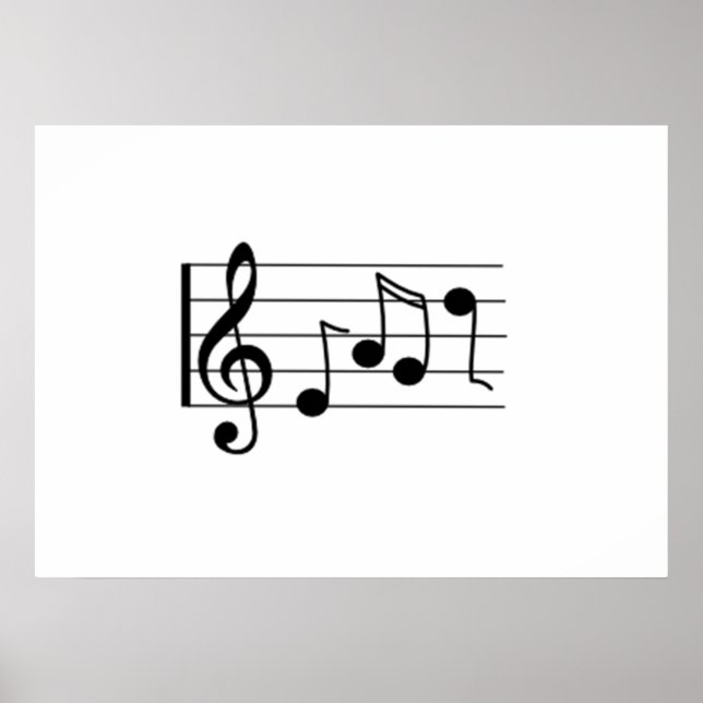 Poster Notes musicales (Devant)