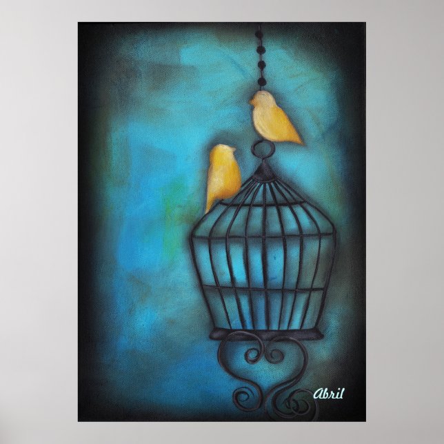 Poster Notre Amour Est Les Oiseaux Libres (Devant)