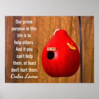 Notre but premier - Citation du Dalaï Lama - Art p