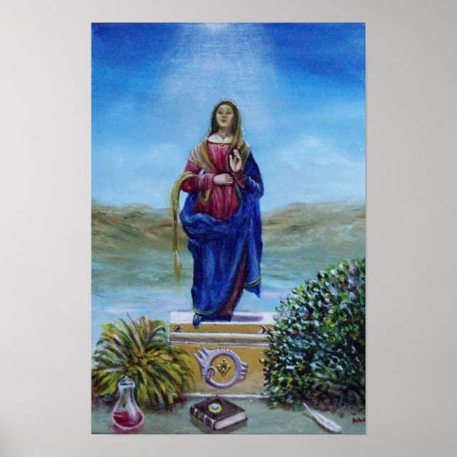 Poster NOTRE-DAME DE LUMIÈRE Madone de l'Immaculée Concep (Devant)