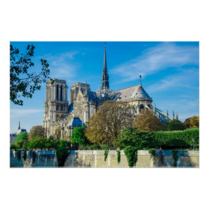 Poster Notre Dame de Paris in France