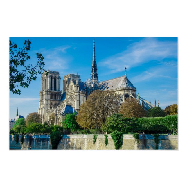 Poster Notre Dame de Paris in France (Devant)