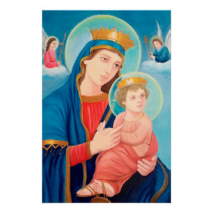 Poster Notre-Dame de Perpétuel aide catholique