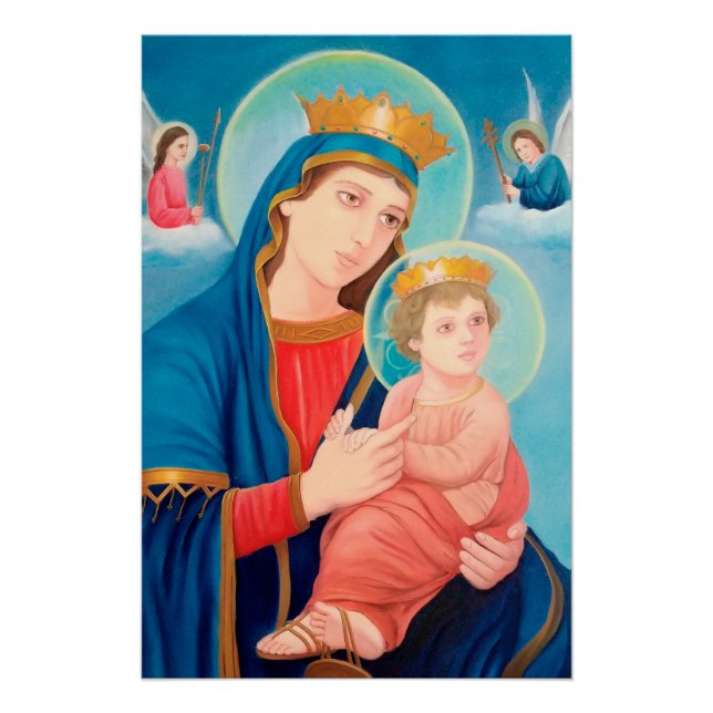 Poster Notre-Dame de Perpétuel aide catholique (Devant)